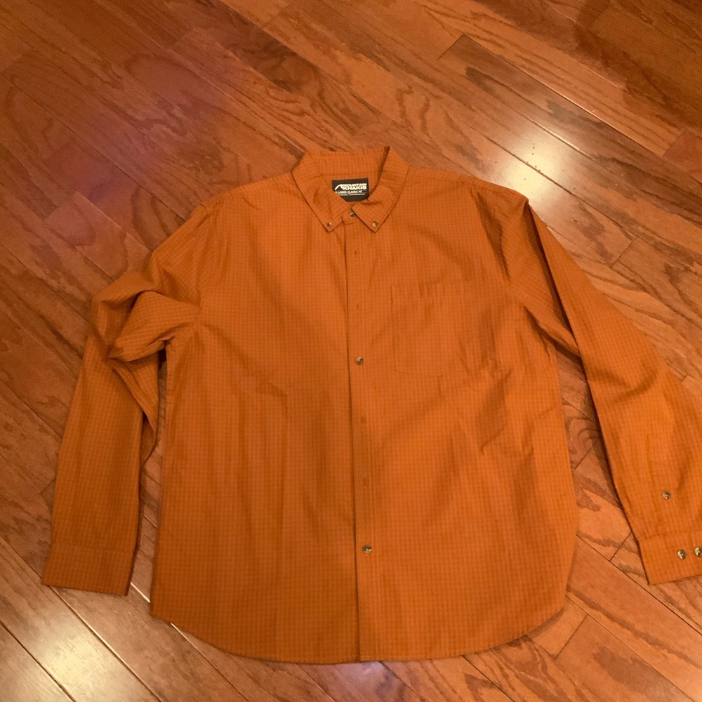Mountain Khakis Men's Rust Orange Button-Down Shirt